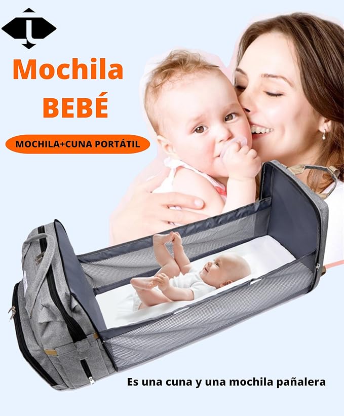 Mochila Cambiador Para Bebés Multifunción